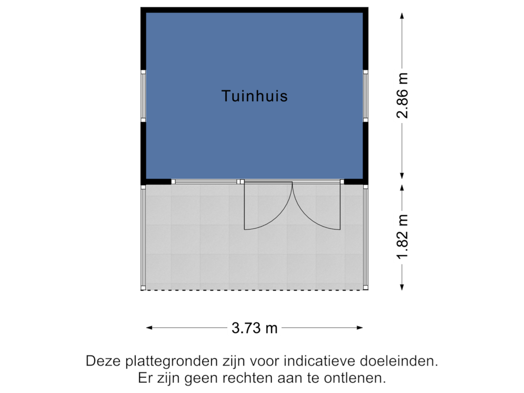 Bekijk plattegrond van Tuinhuis van Ruijsstraat 8