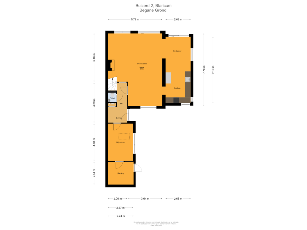 Bekijk plattegrond van Begane Grond van Buizerd 2