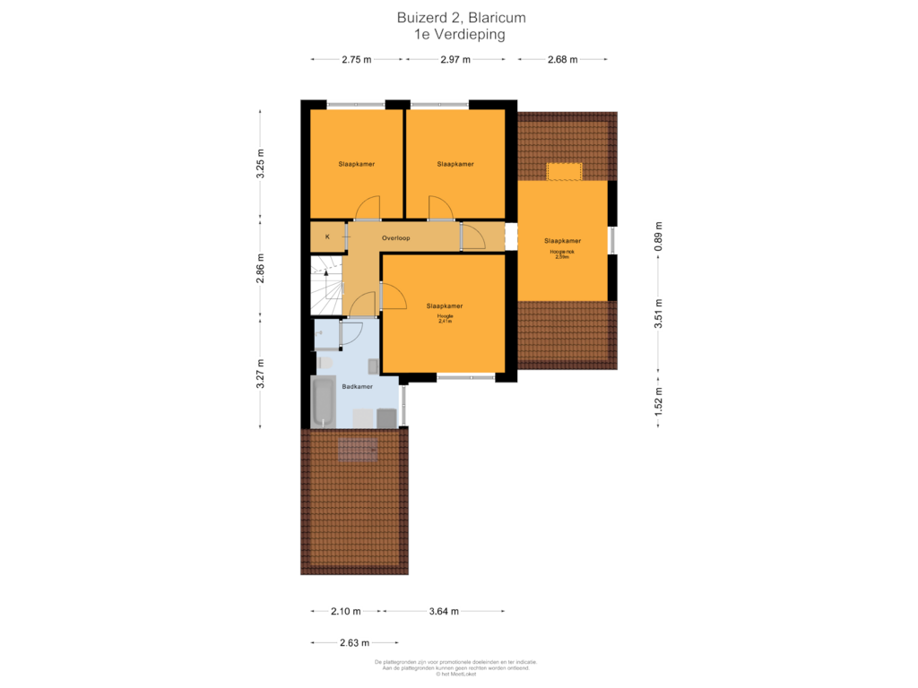 Bekijk plattegrond van 1e Verdieping van Buizerd 2