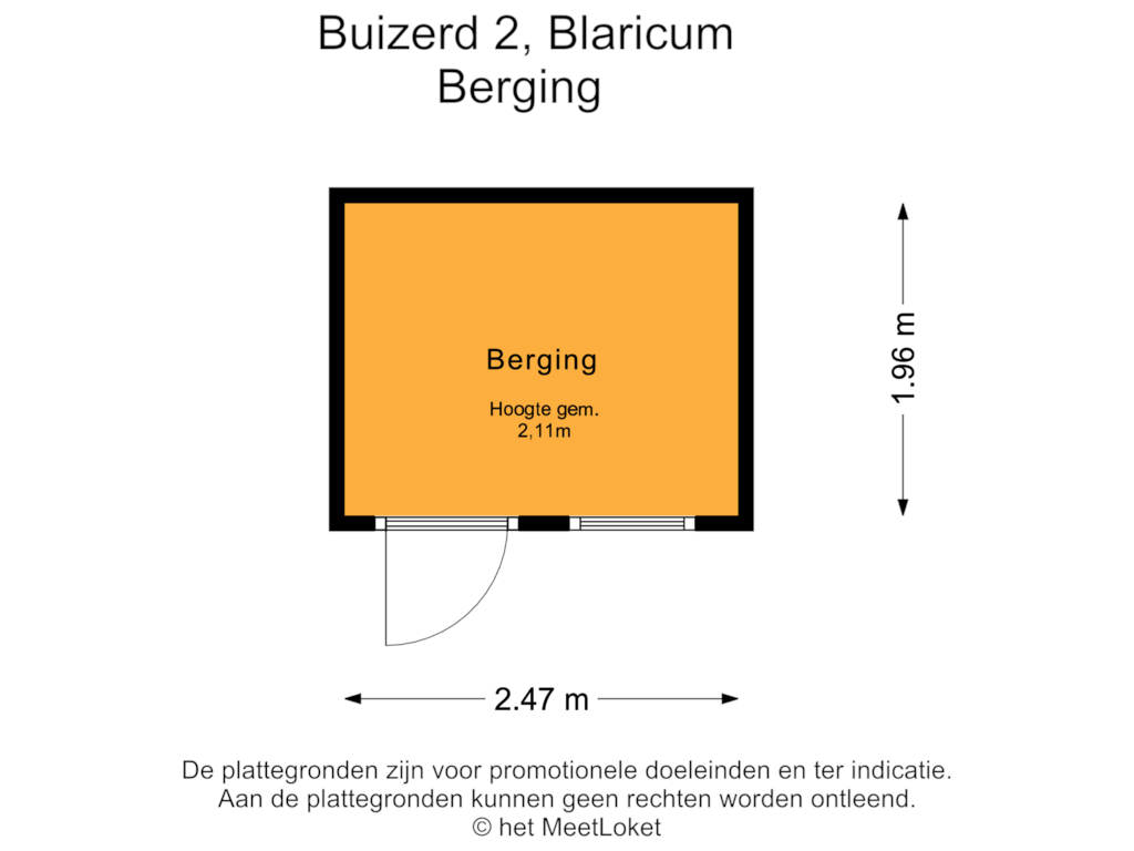 Bekijk plattegrond van Berging van Buizerd 2