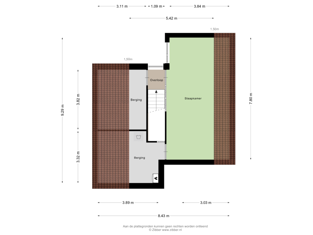 Bekijk plattegrond van Tweede Verdieping van Geelenveld 11