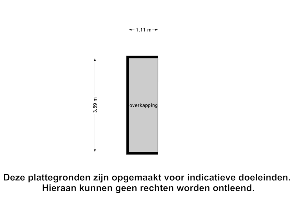 Bekijk plattegrond van Overkapping van Christinastraat 12-A