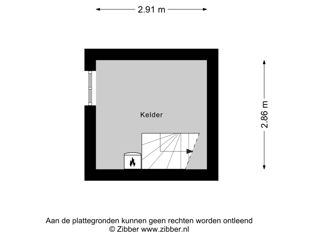 Bekijk plattegrond van Kelder van Heirstraat 43