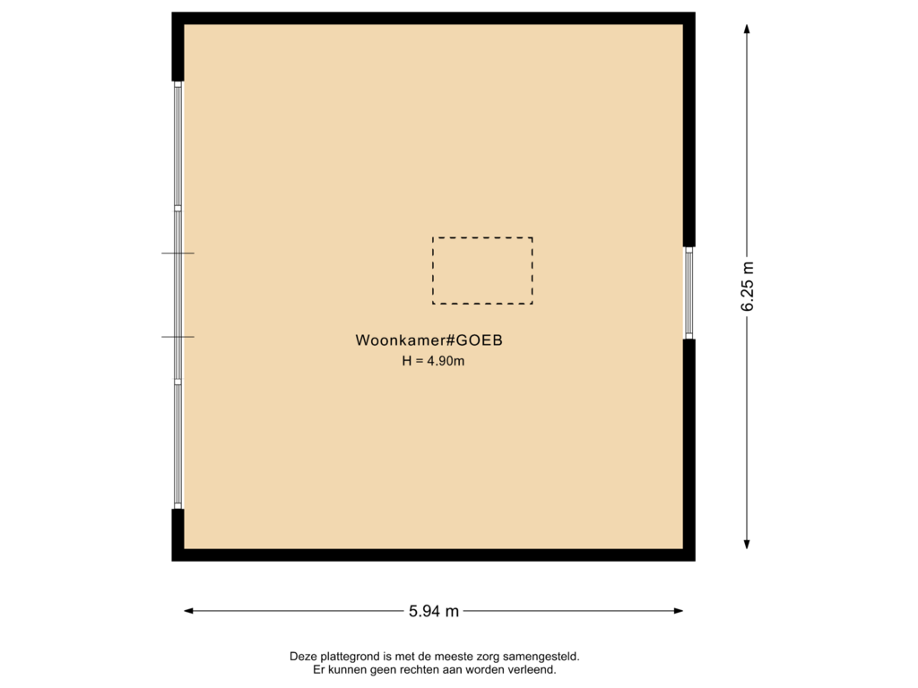 Bekijk plattegrond van Bijgebouw van Waterschapsweg 12