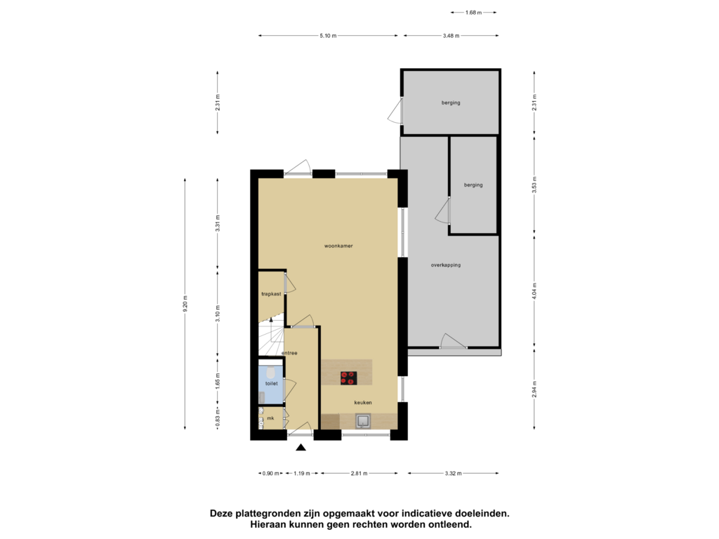 Bekijk plattegrond van Begane Grond van Rozemarijn 17