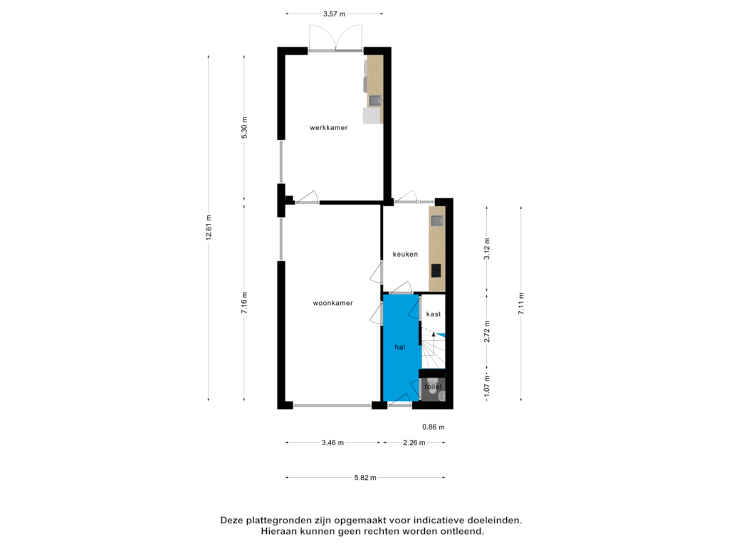 Bekijk plattegrond van Begane grond van Keplerstraat 54