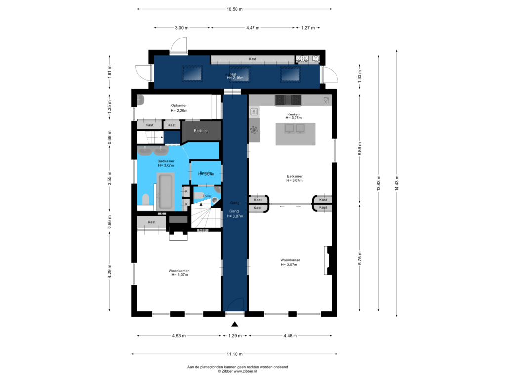 Bekijk plattegrond van Begane Grond van Herenweg 46