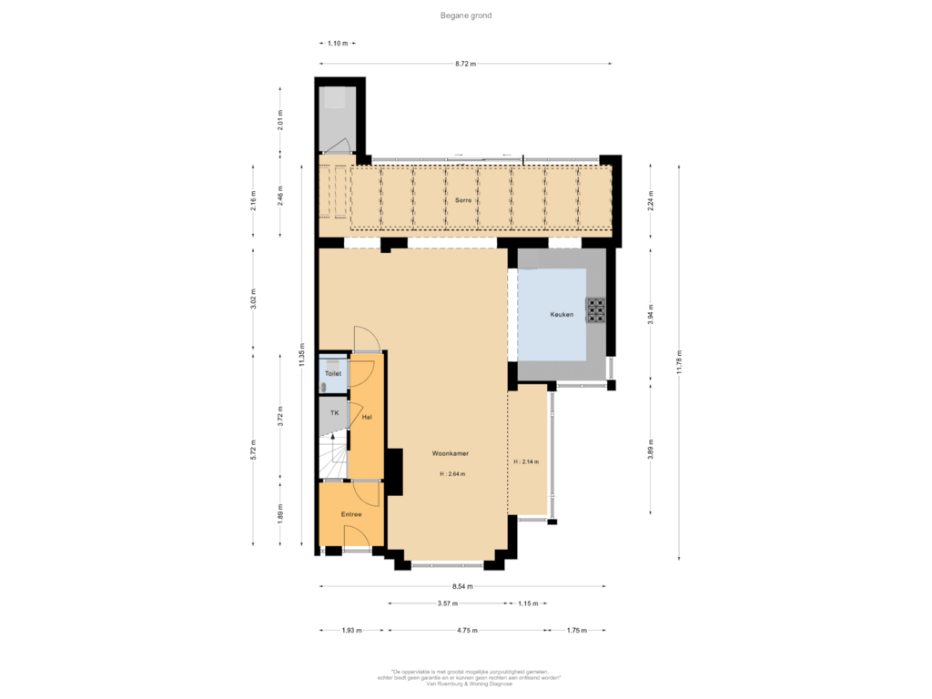 View floorplan of Begane grond of Haviklaan 24