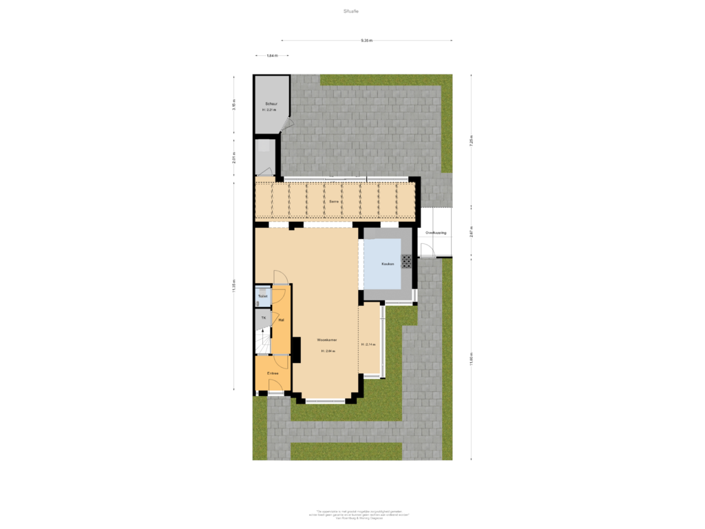 View floorplan of Situatie of Haviklaan 24