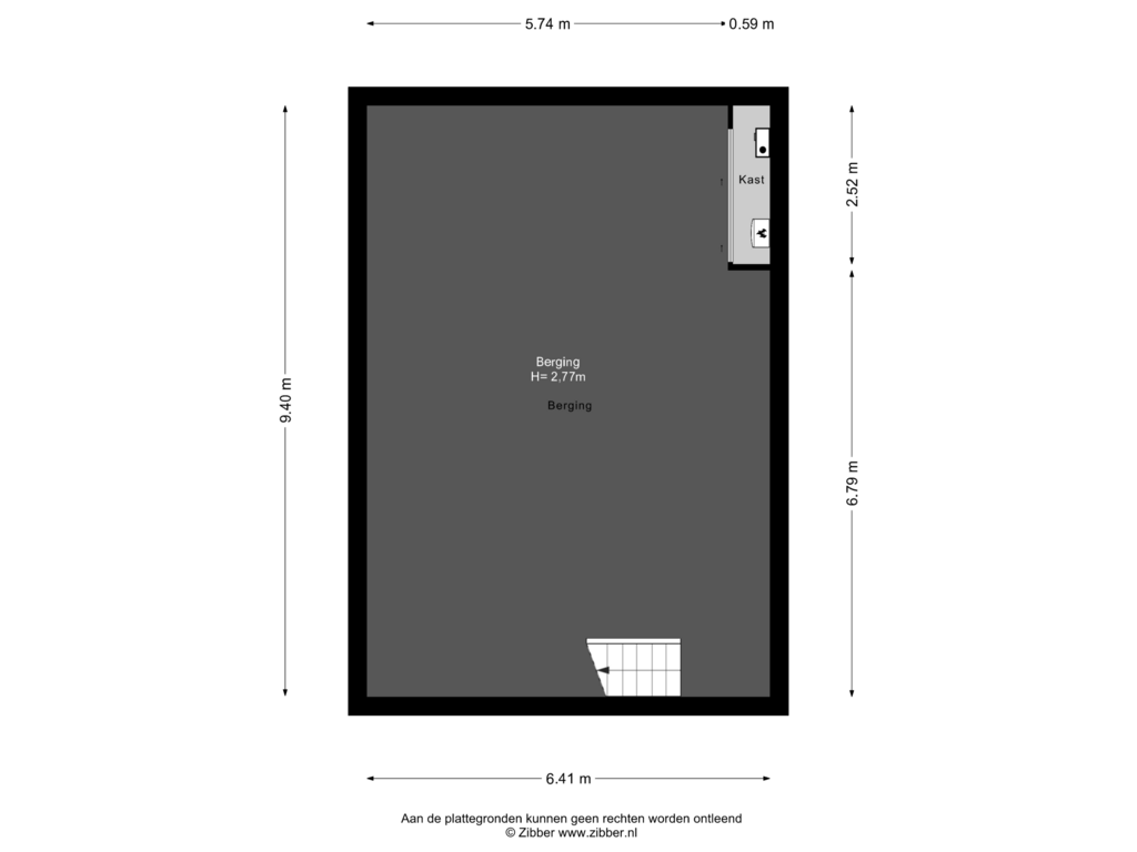 Bekijk plattegrond van Souterrain van Herenweg 44