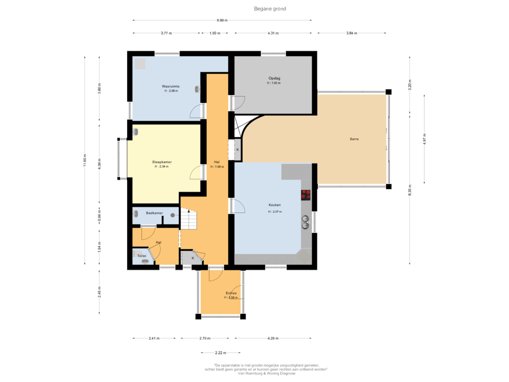 View floorplan of Begane grond of Kerkpad NZ 35