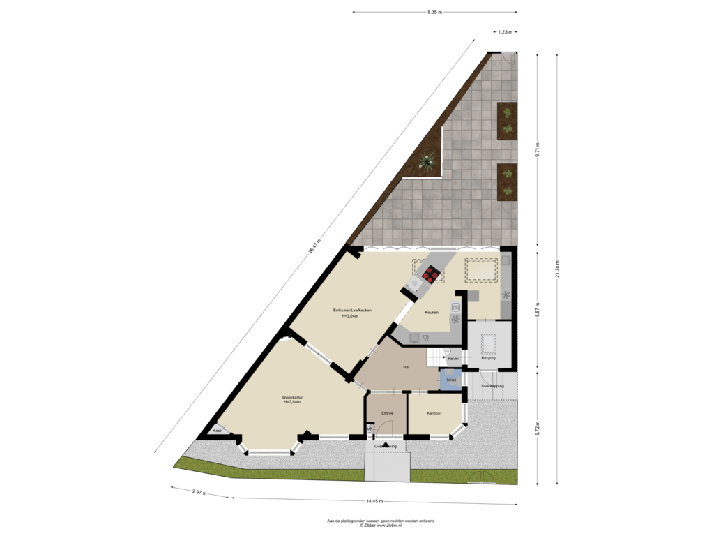 Bekijk plattegrond van Begane grond-tuin van Rustenburgerlaan 1