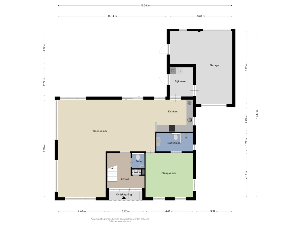 Bekijk plattegrond van Begane Grond van Hesselterweg 8