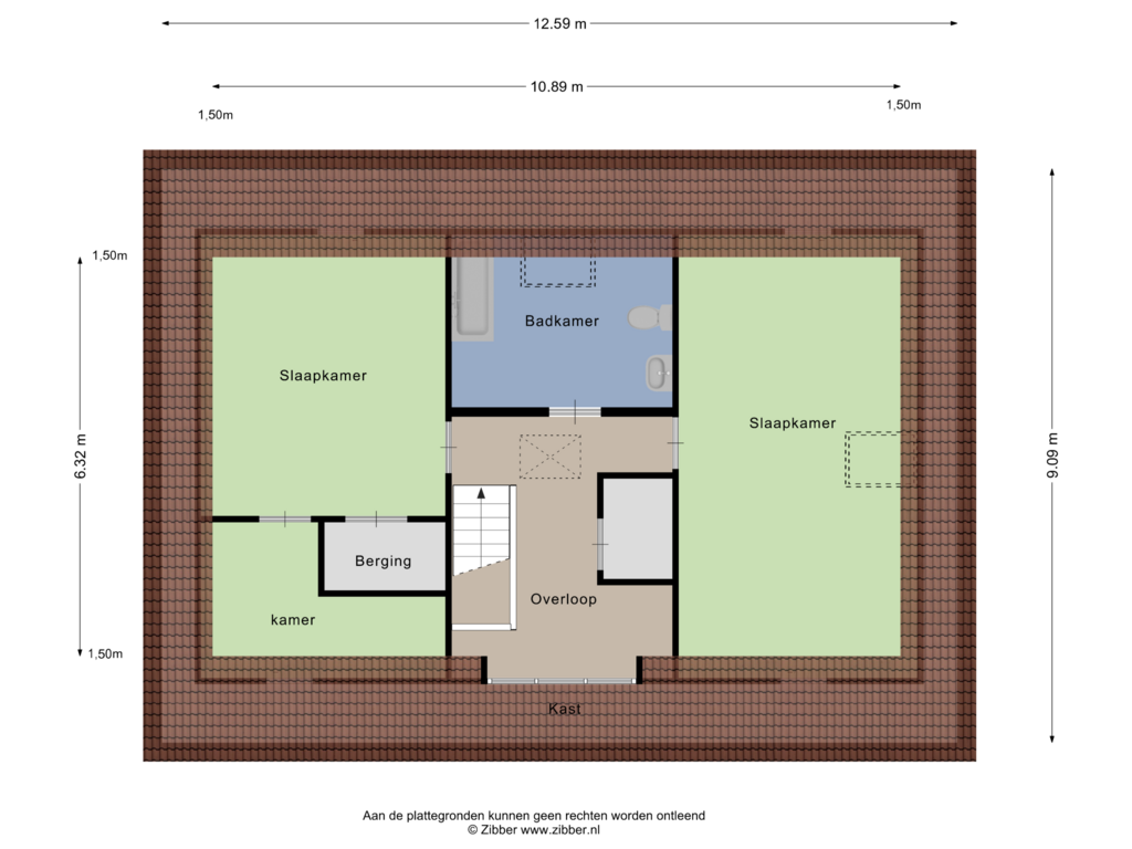 Bekijk plattegrond van Eerste Verdieping van Hesselterweg 8