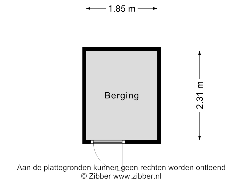 Bekijk plattegrond van Berging van Hesselterweg 8