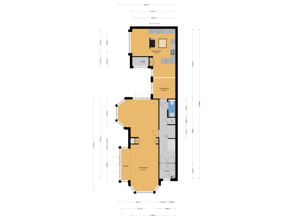 Bekijk plattegrond van Begane Grond van Koninginnelaan 33