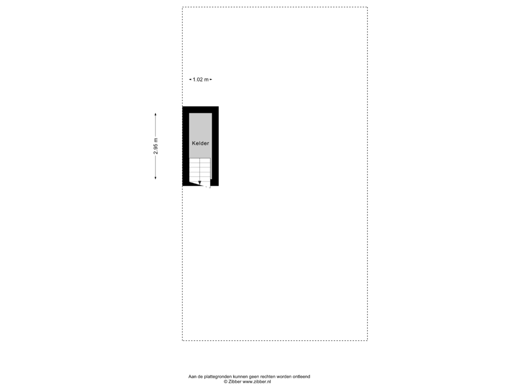 Bekijk plattegrond van Kelder van Fluwelensingel 76