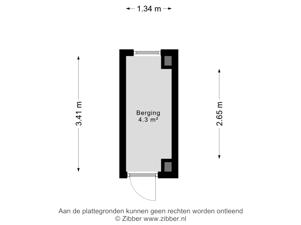 Bekijk plattegrond van Berging van Deliuslaan 62