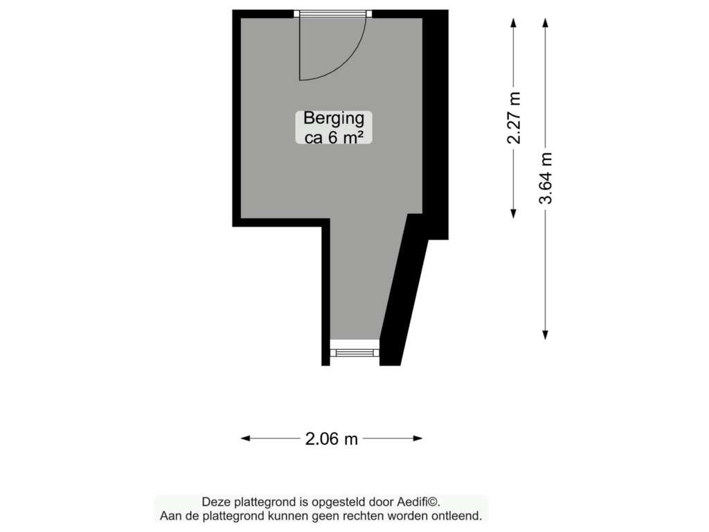 View floorplan of Souterrain of Rijksweg 87-B