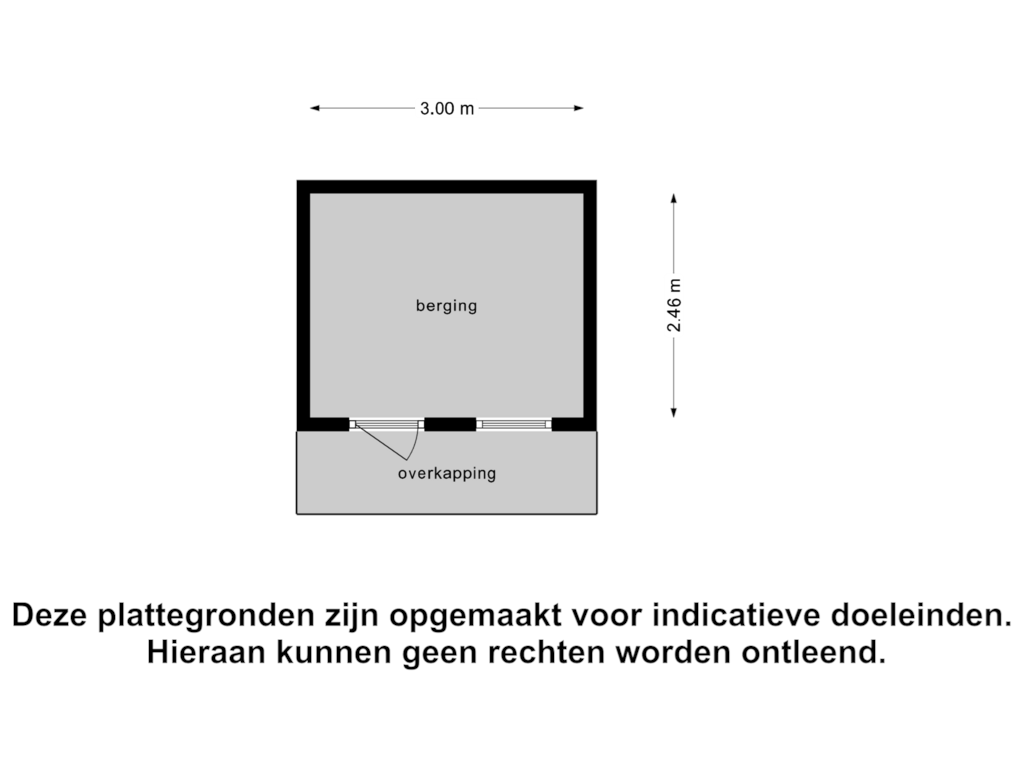 Bekijk plattegrond van Berging van Grootvenseweg 1