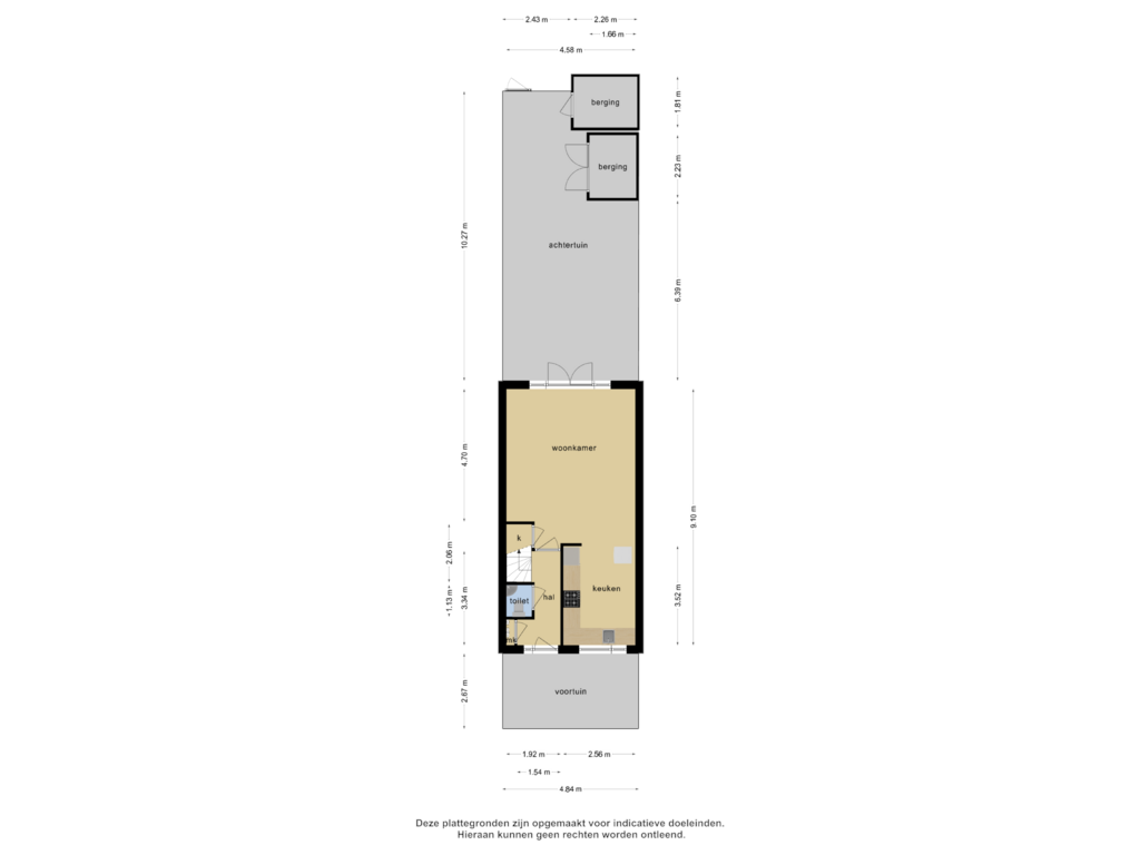 Bekijk plattegrond van Begane grond van G. Molstraat 24