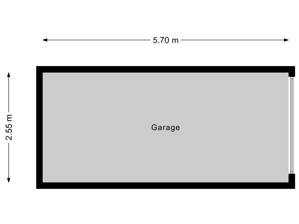 View floorplan of Garage of Ranonkellaan 19