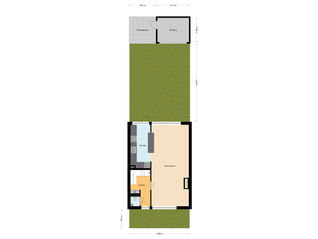 View floorplan of Situatie of Ranonkellaan 19