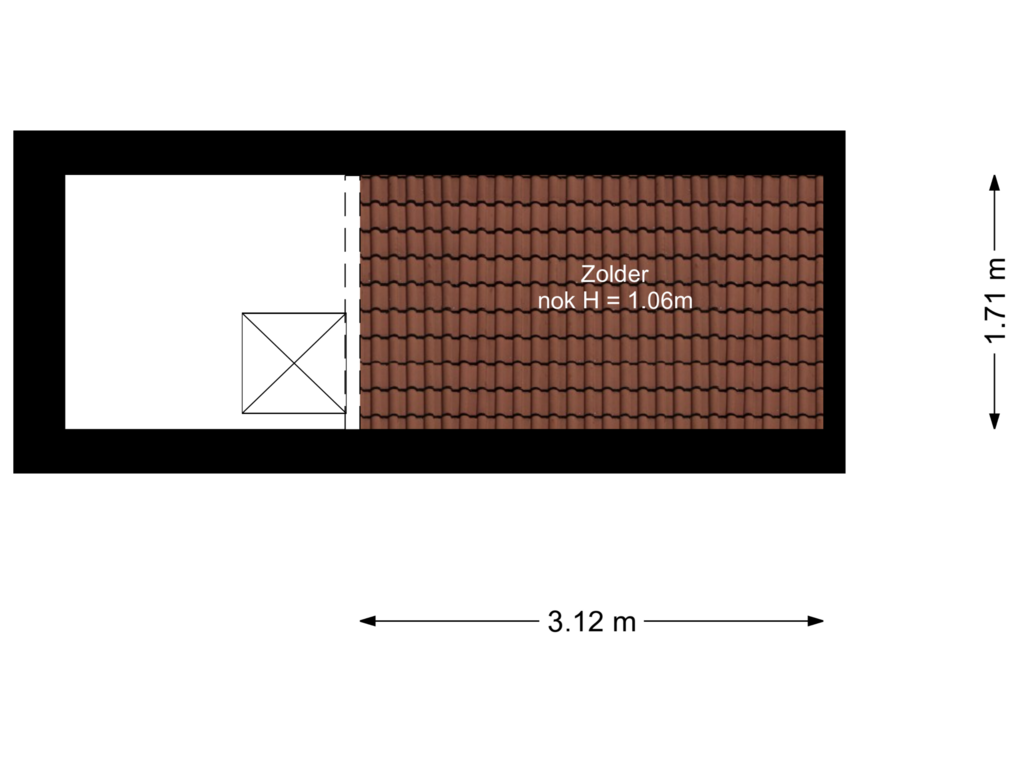 View floorplan of Zolder of Sneeuwuil 3