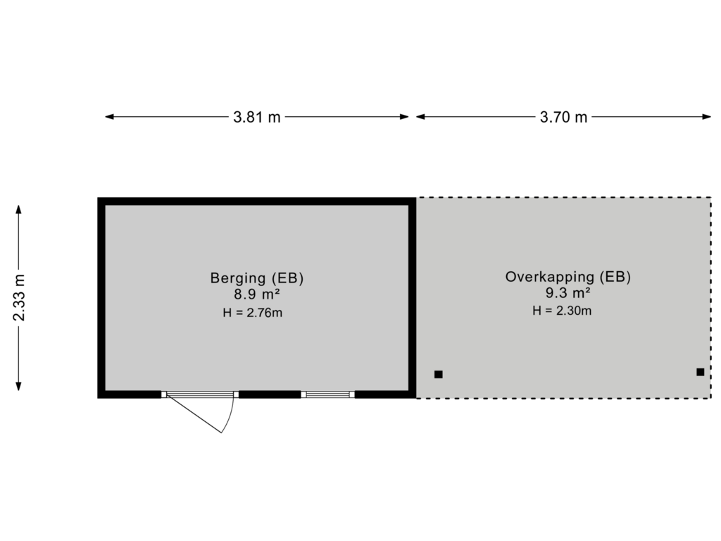 View floorplan of Berging of Sneeuwuil 3