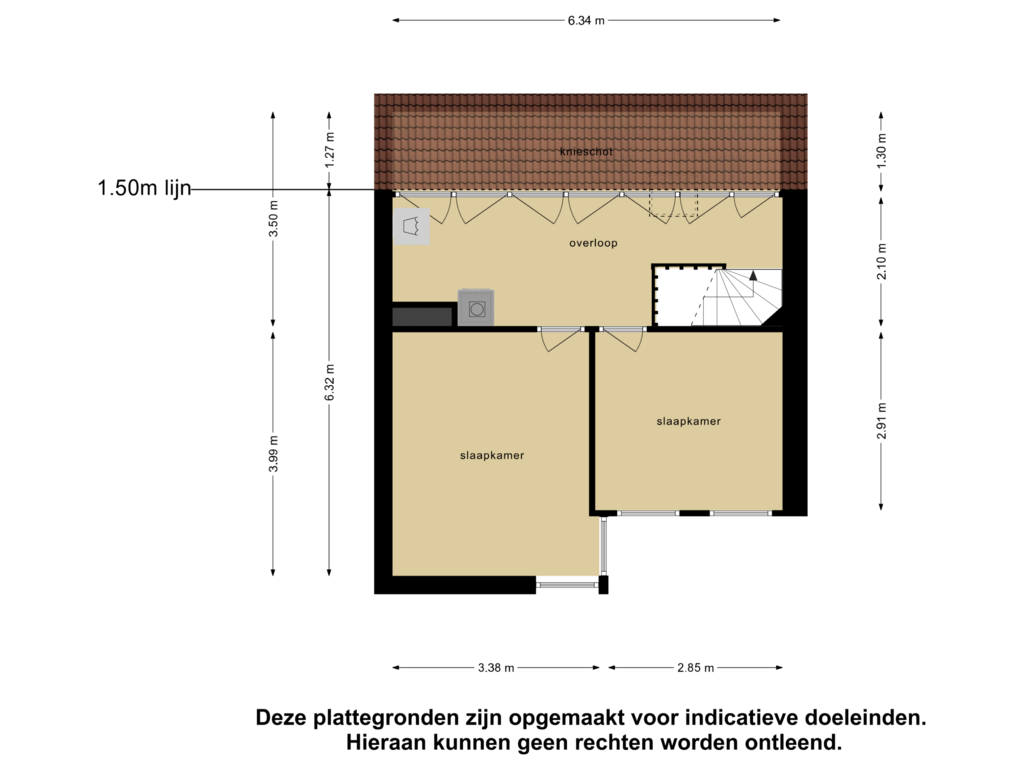 Bekijk plattegrond van Tweede Verdieping van Nystadstraat 37