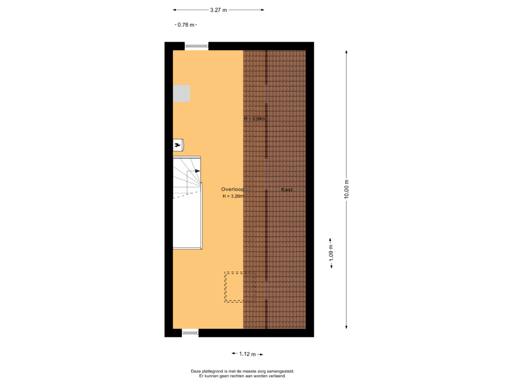 Bekijk plattegrond van Tweede verdieping van Gouwestraat 44