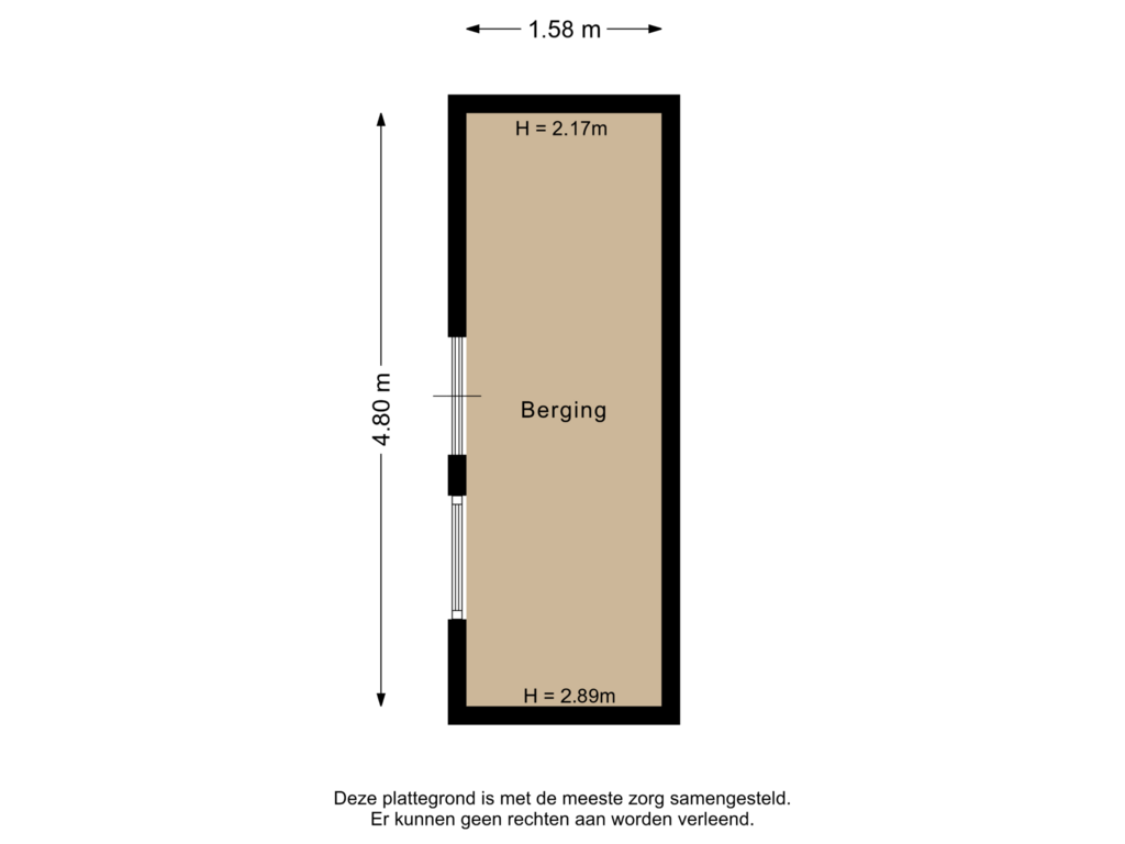 Bekijk plattegrond van Berging van Gouwestraat 44