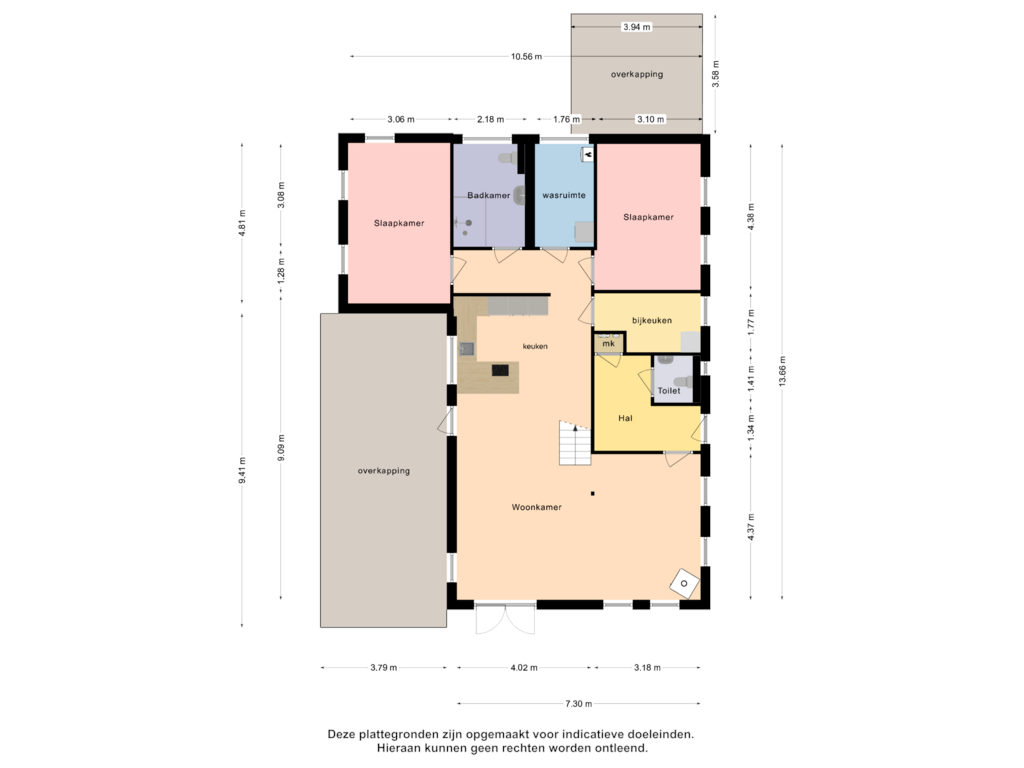 View floorplan of begane grond of Freya 39