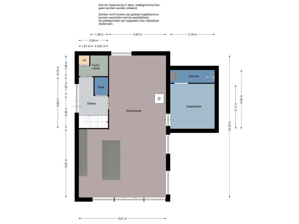 View floorplan of Begane grond of Ridderstee 104