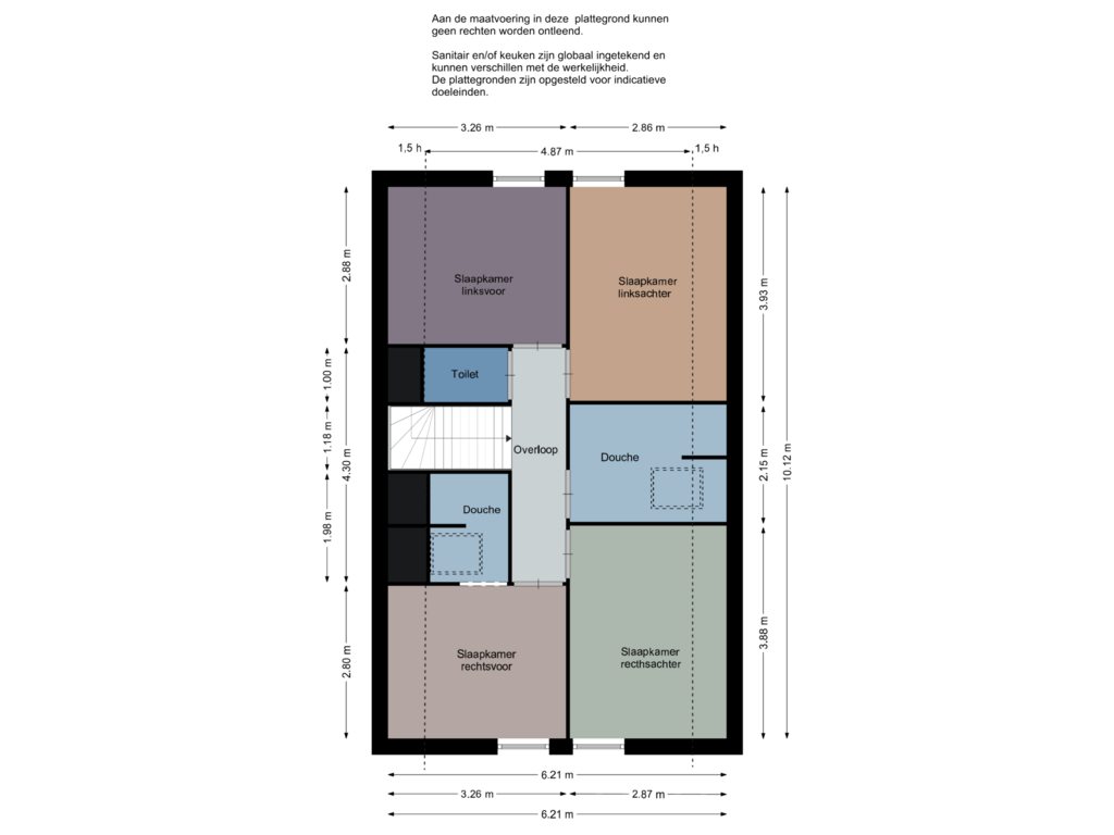 View floorplan of Eerste verdieping of Ridderstee 104