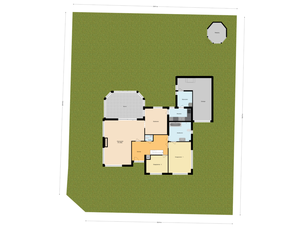 Bekijk plattegrond van Situatie van Kamerlingh Onneshof 33