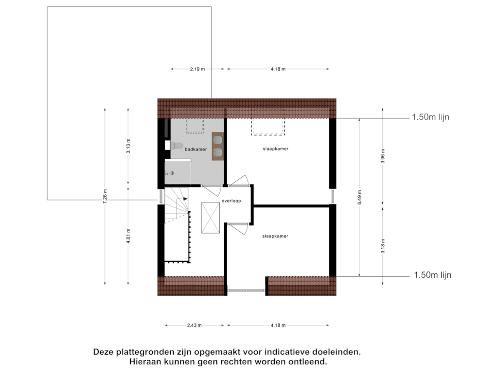 View floorplan of Eerste Verdieping of Singel 19