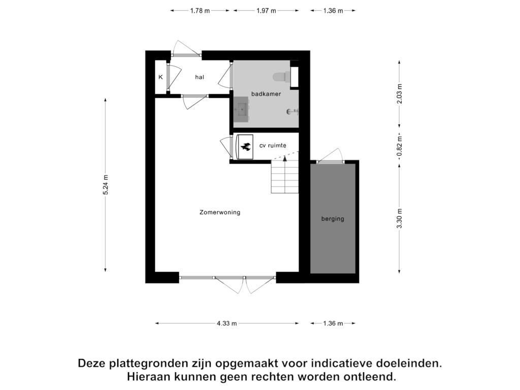 View floorplan of Tuinhuis of Singel 19