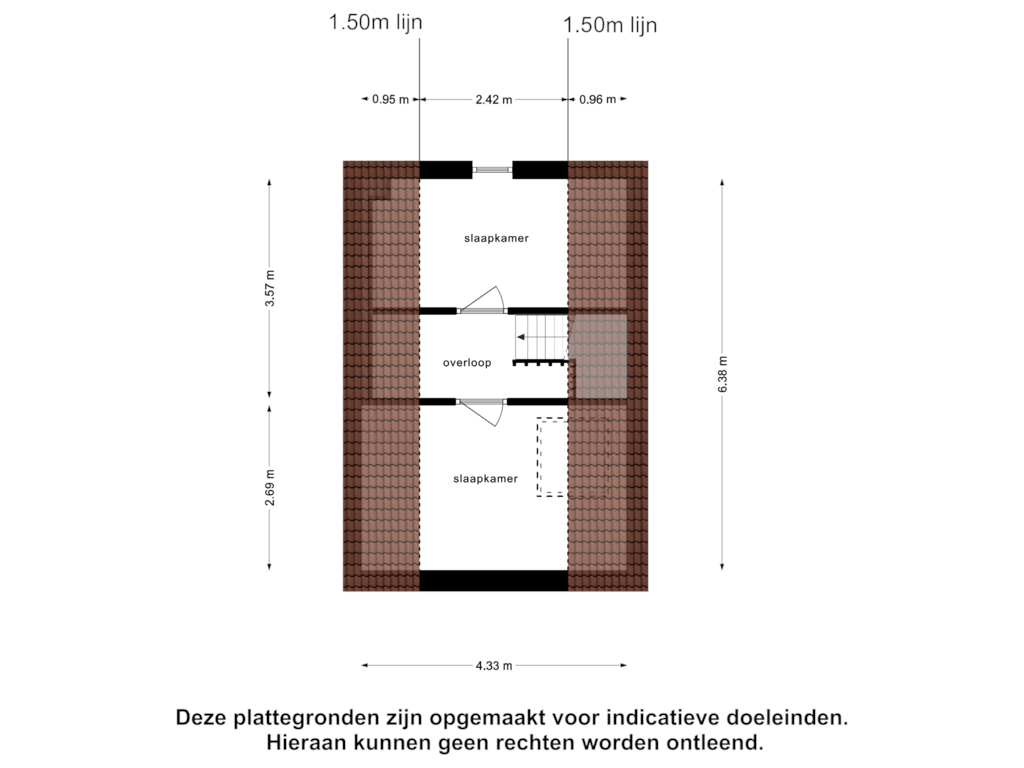 View floorplan of Tuinhuis Zolder of Singel 19