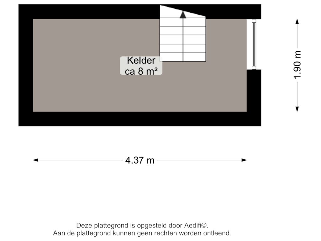 View floorplan of Kelder of Stationsweg 10