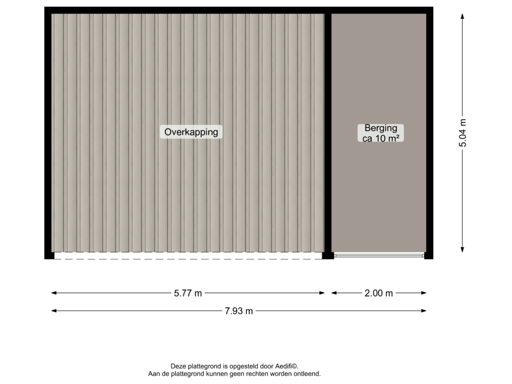 View floorplan of Overkapping of Stationsweg 10