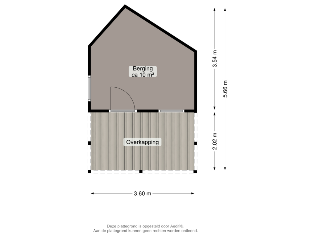 View floorplan of Berging of Stationsweg 10