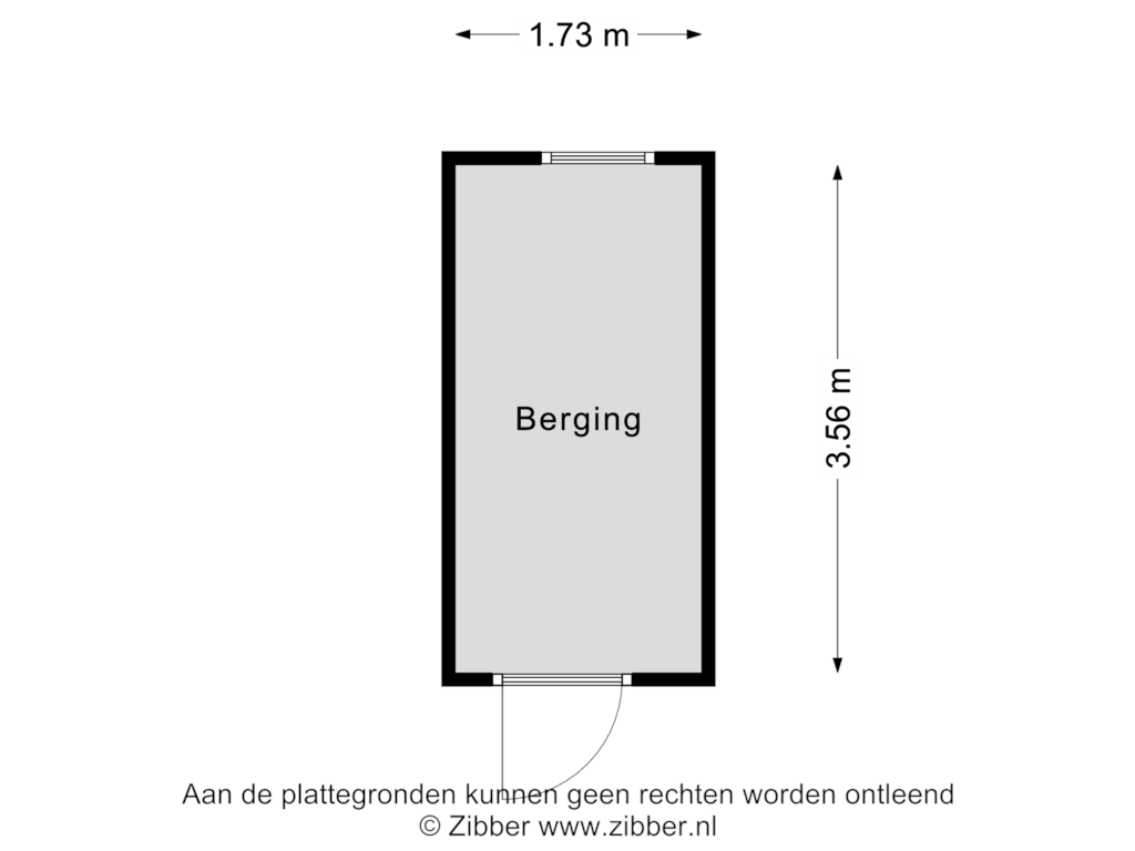 View floorplan of Berging of St Plechelmuspad 13