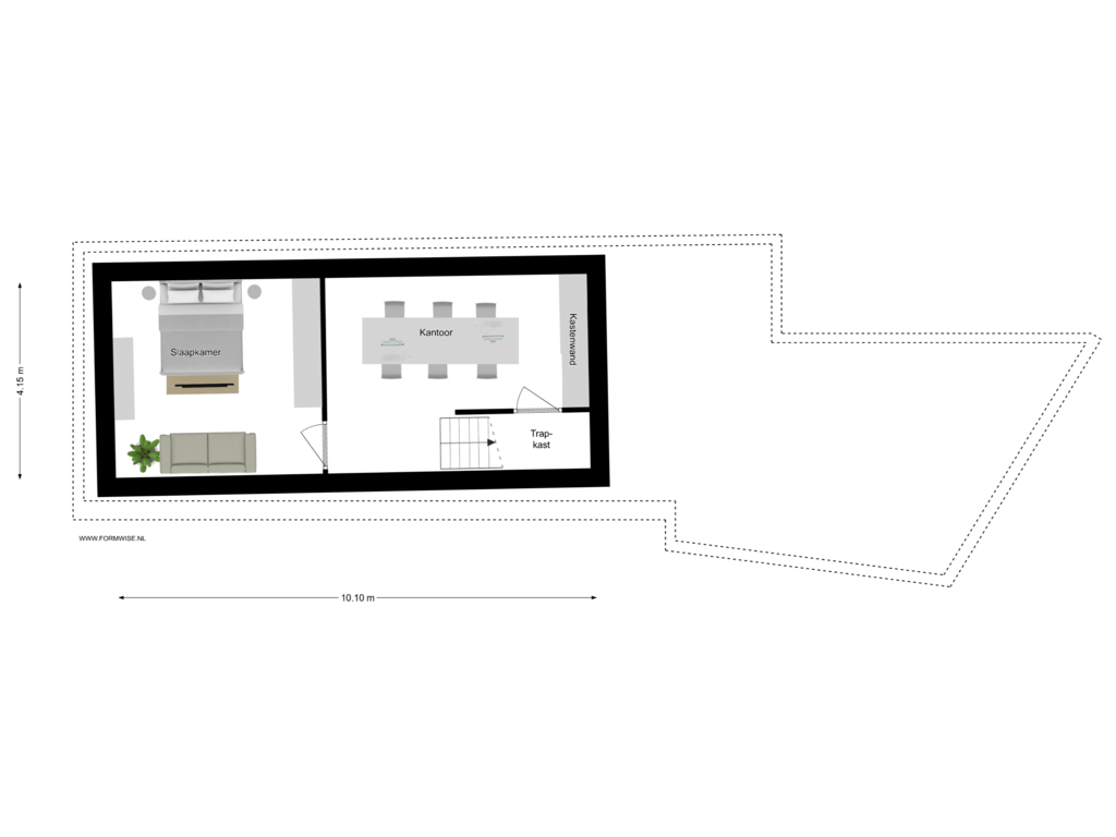 View floorplan of SOUTERRAIN of Lijnbaansgracht 119-H