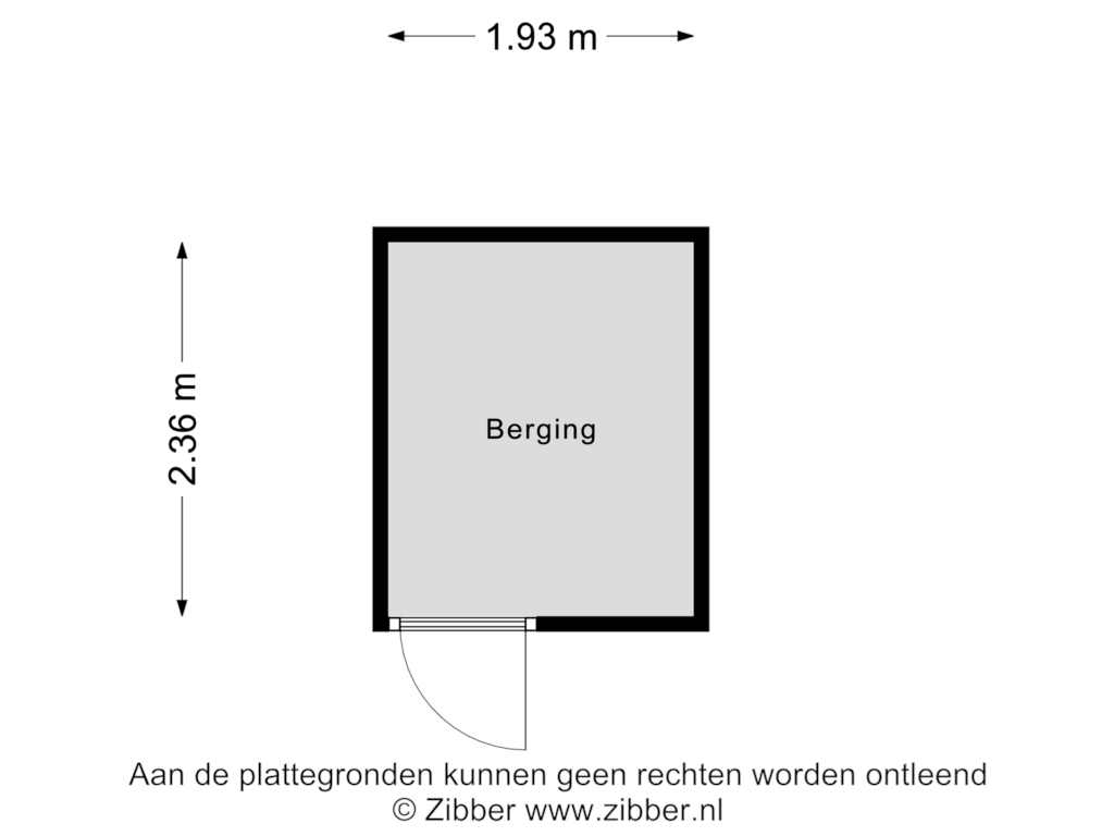 Bekijk plattegrond van Berging van Jonker Bolpoort 21