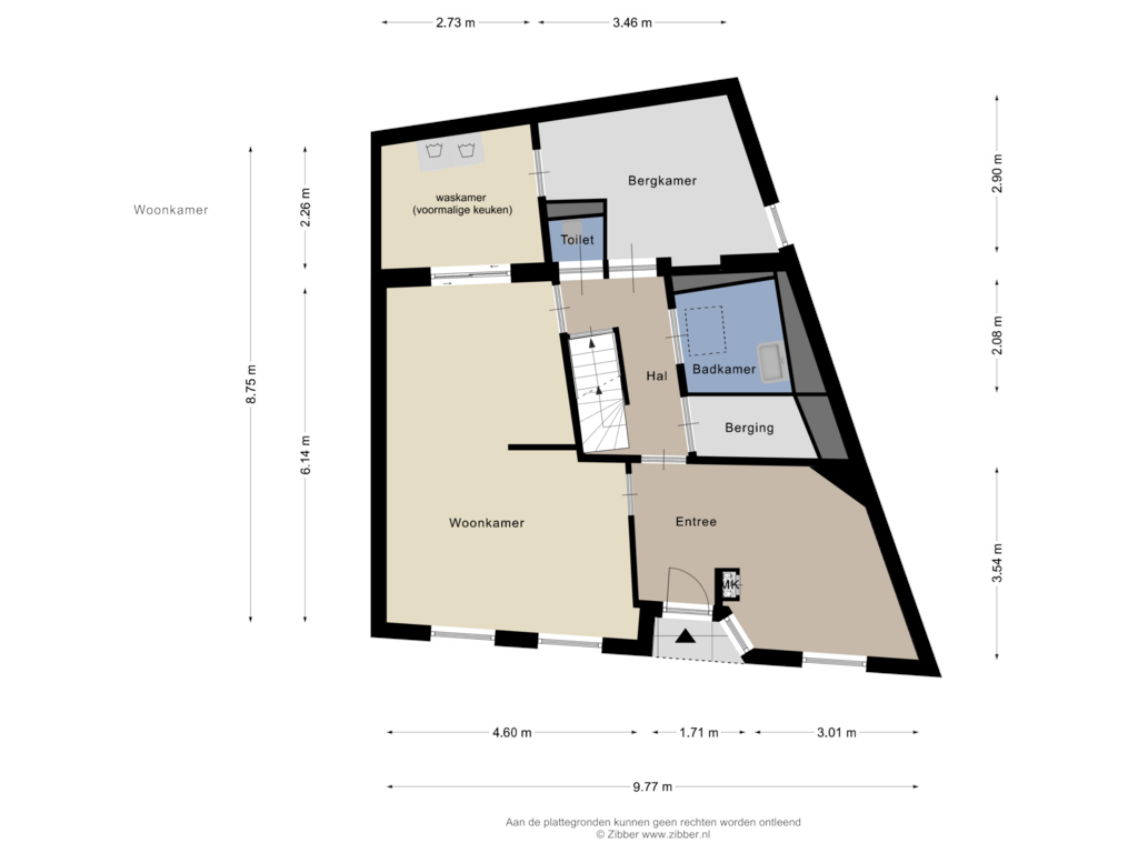 Bekijk plattegrond van Begane Grond van Steenstraat 4