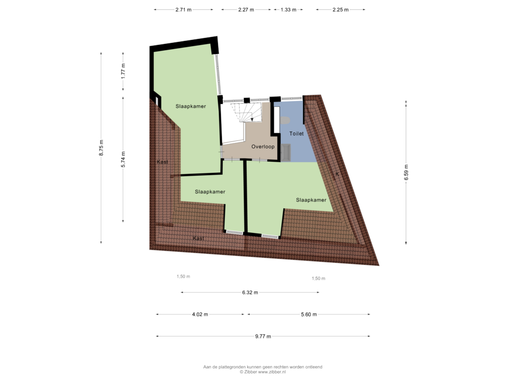 Bekijk plattegrond van Tweede verdieping van Steenstraat 4