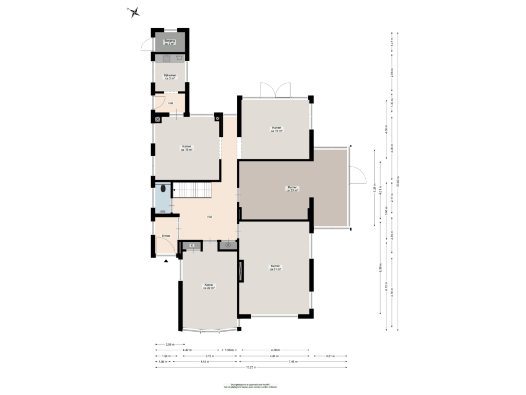 View floorplan of Begane grond of Verlengde Hereweg 192