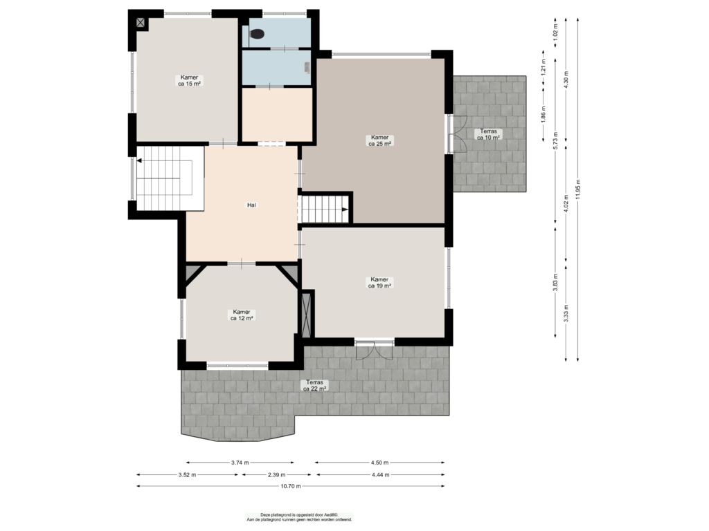 View floorplan of Eerste verdieping of Verlengde Hereweg 192