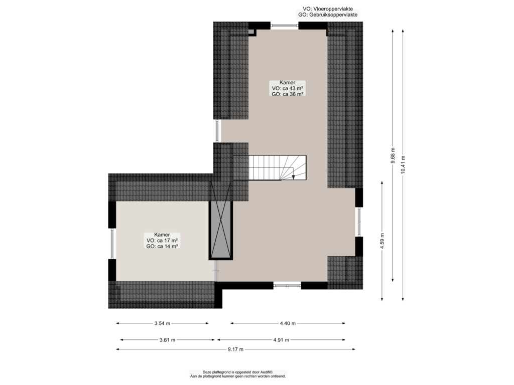 View floorplan of Tweede verdieping of Verlengde Hereweg 192